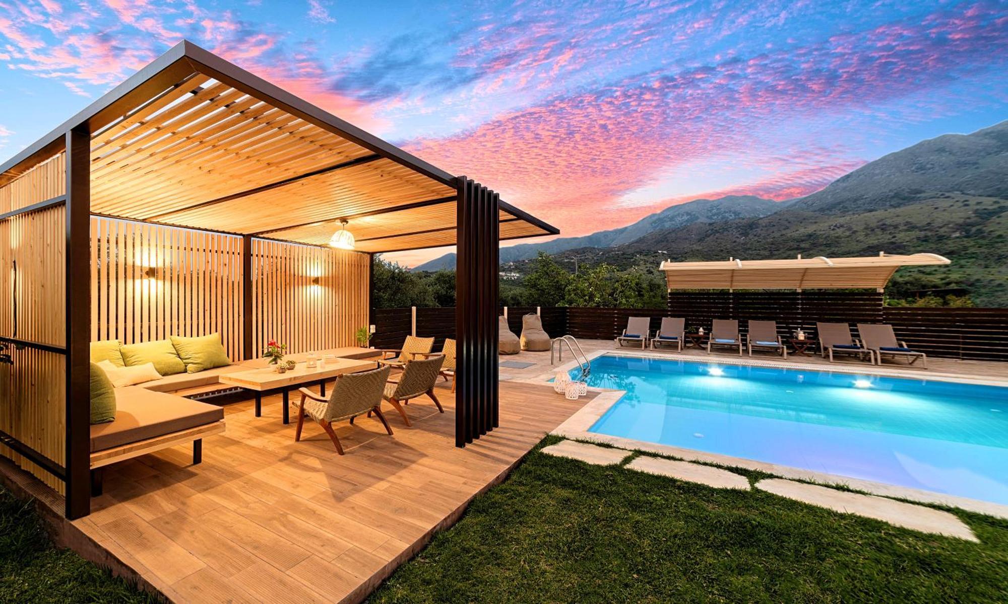 Cretan Sunrise Villa Heated Pool Dhimitrouliana Ngoại thất bức ảnh