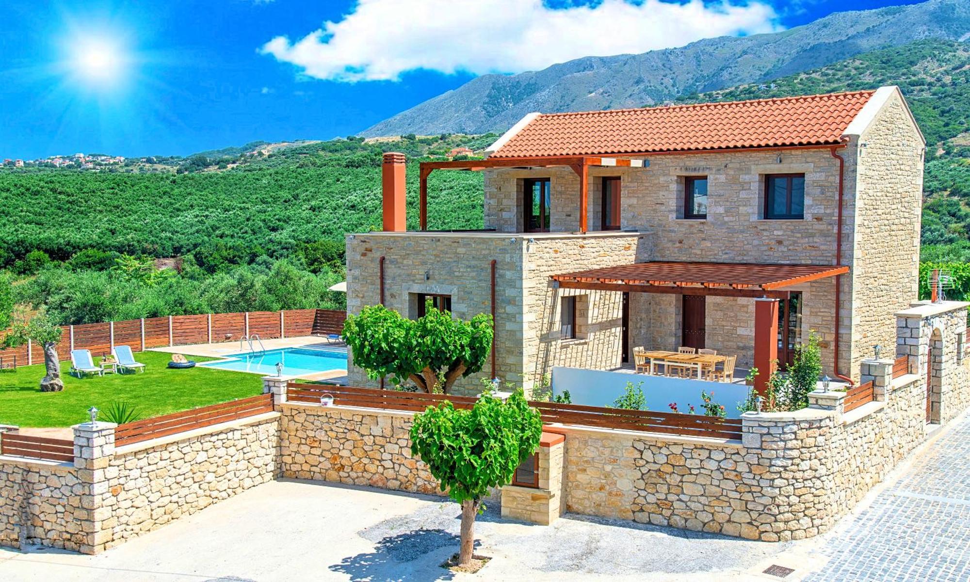 Cretan Sunrise Villa Heated Pool Dhimitrouliana Ngoại thất bức ảnh