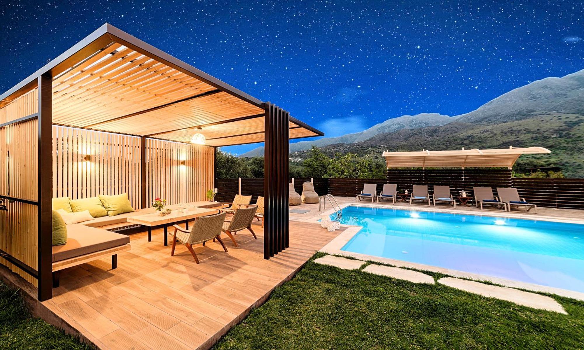 Cretan Sunrise Villa Heated Pool Dhimitrouliana Ngoại thất bức ảnh